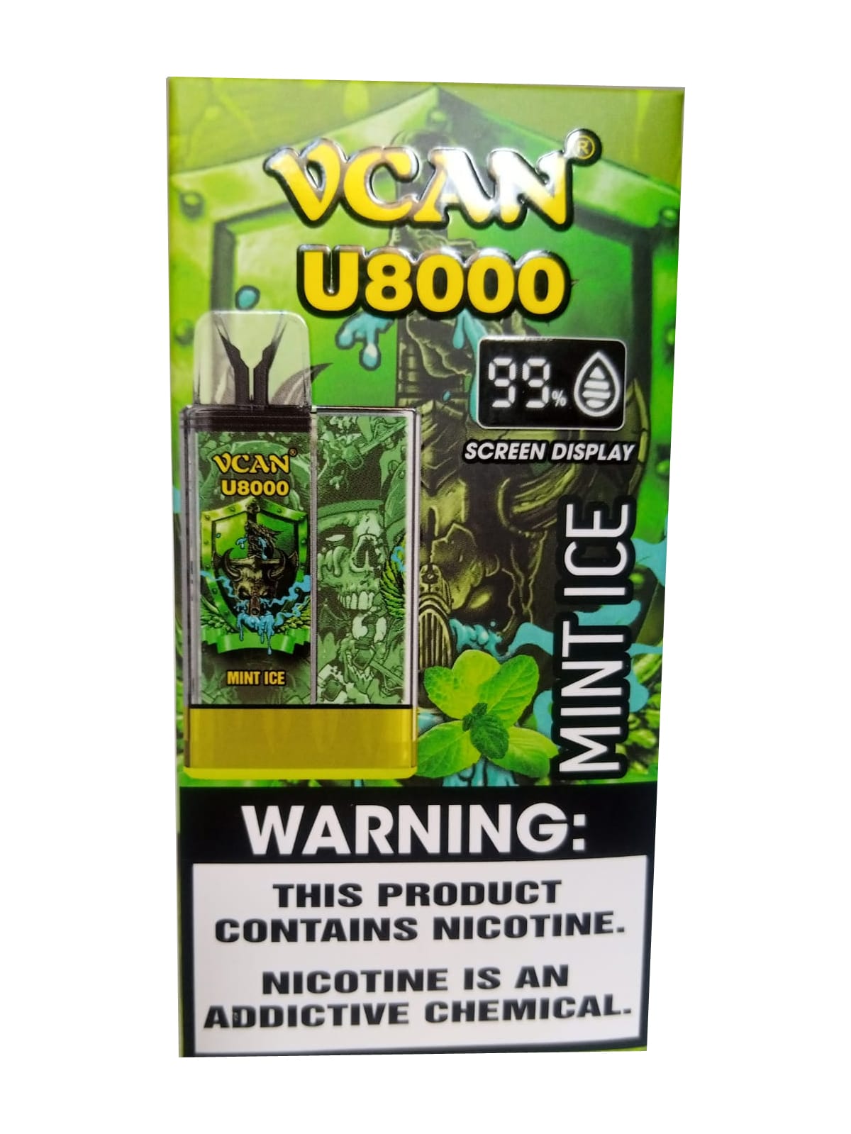 Vcan U8000 Disposable Vape (8000 puffs) Mint Ice