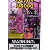Vcan U8000 Disposable Vape (8000 puffs) Watermelon Raspberry Ice